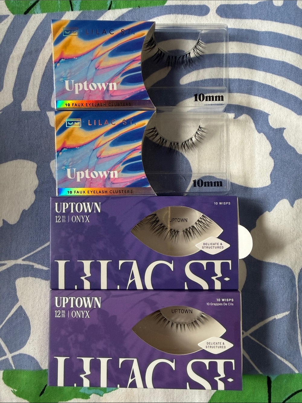 NIB Lilac St Lash Clusters - 4 Boxes, 10 Wisps/Box in Black